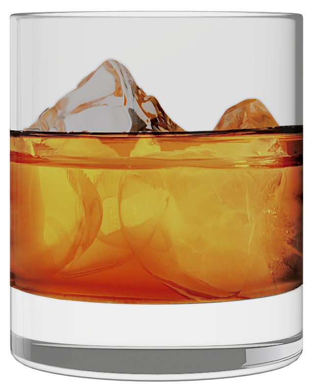 a glass of scotch