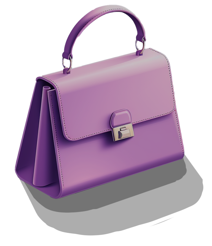 purple handbag