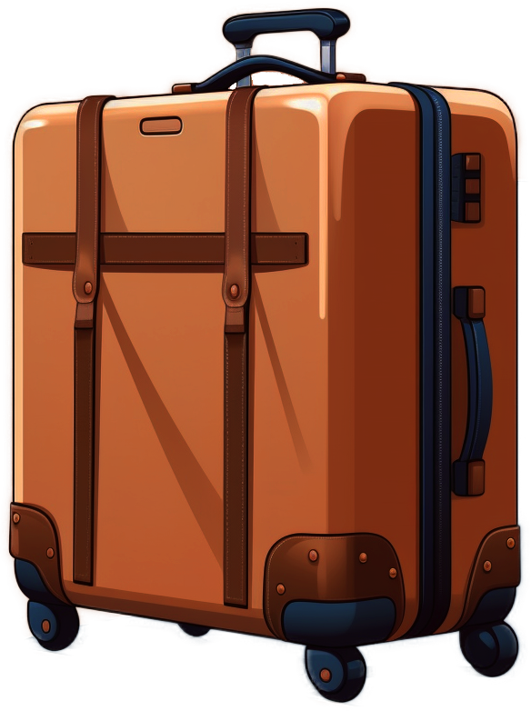 Tilbake-knapp i form av en koffert